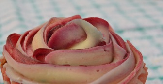 two-tone rose cupcakes