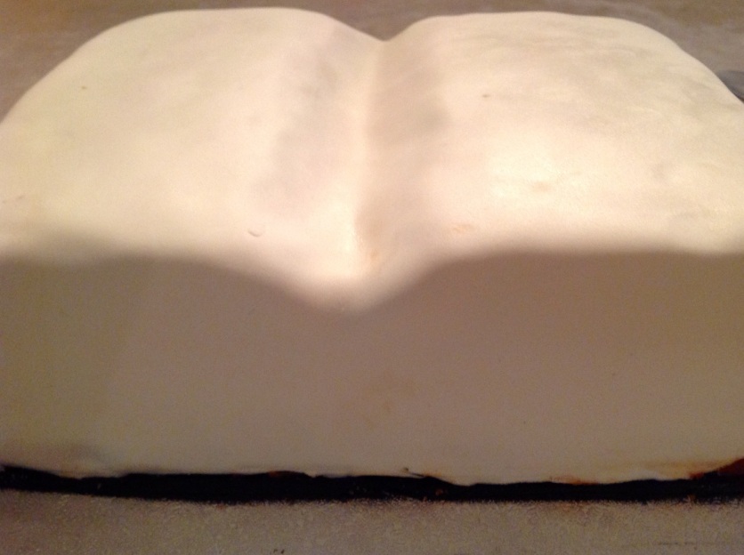 Thin layer of white fondant icing