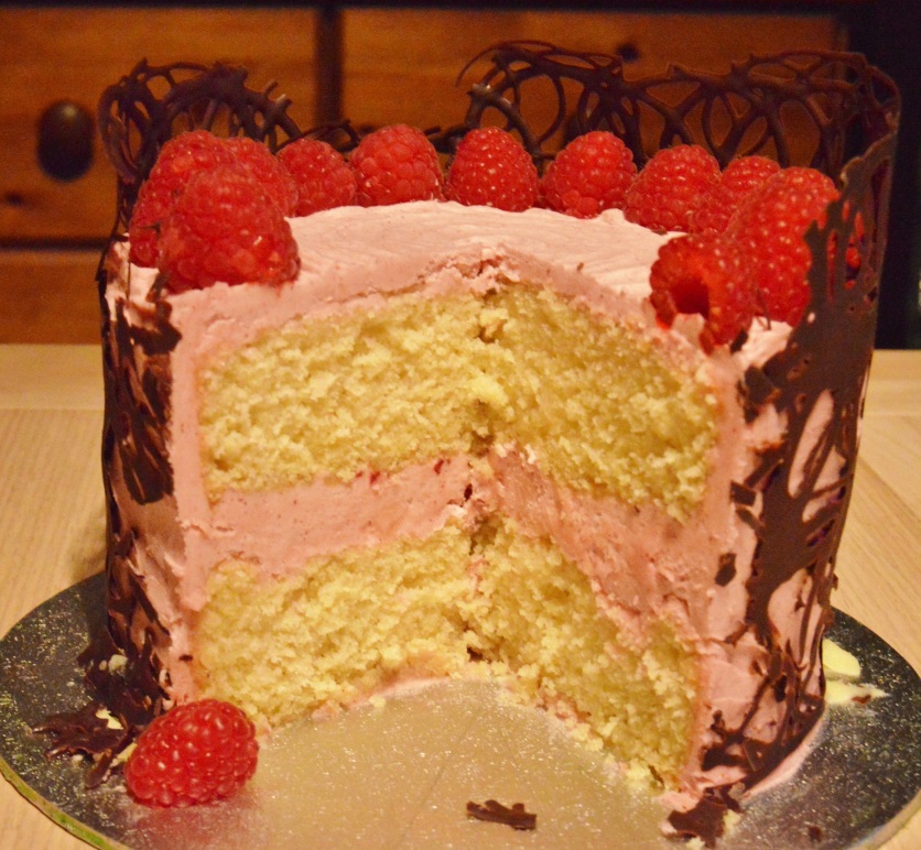 chocolate & raspberry cake 1