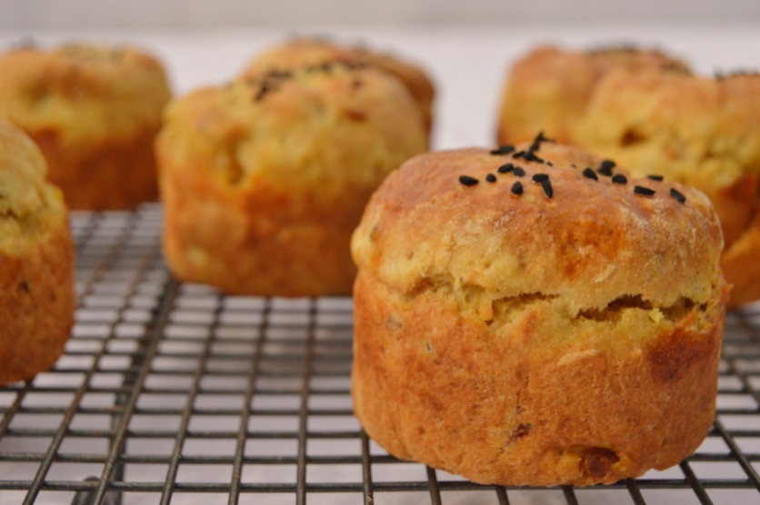 Spiced smoked haddock scones