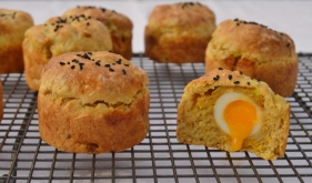 Spiced smoked haddock scones