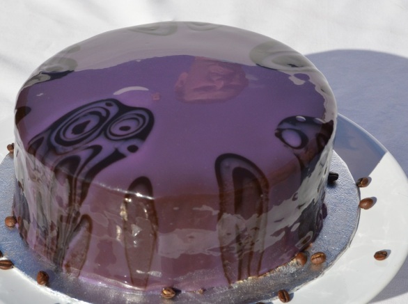 "Purple Rain" coffee & rum cake