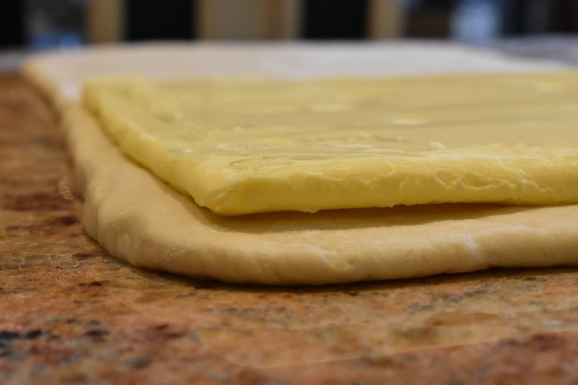 thin butter layer in place