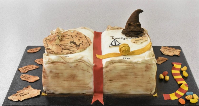 Harry Potter Spell Book birthday cake